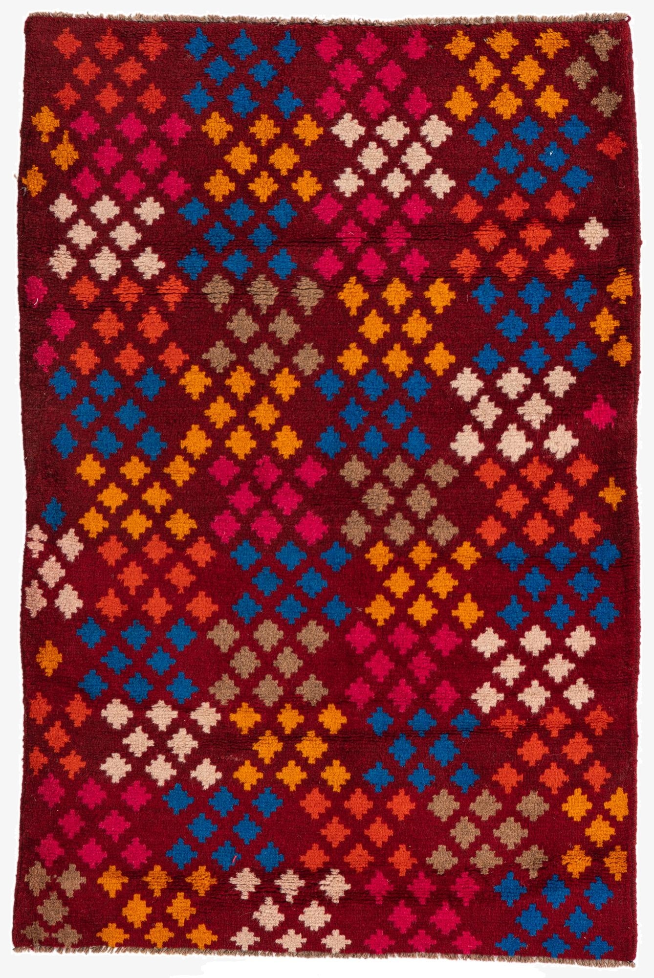  3' 1 x 4' 7  Hand Knotted Balouch Wool Rug