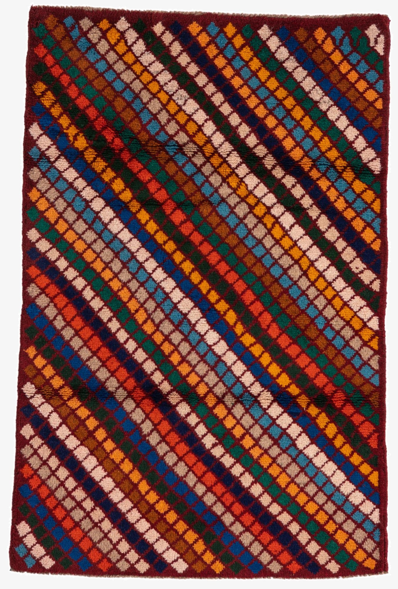  2' 10 x 4' 5  Hand Knotted Balouch Wool Rug