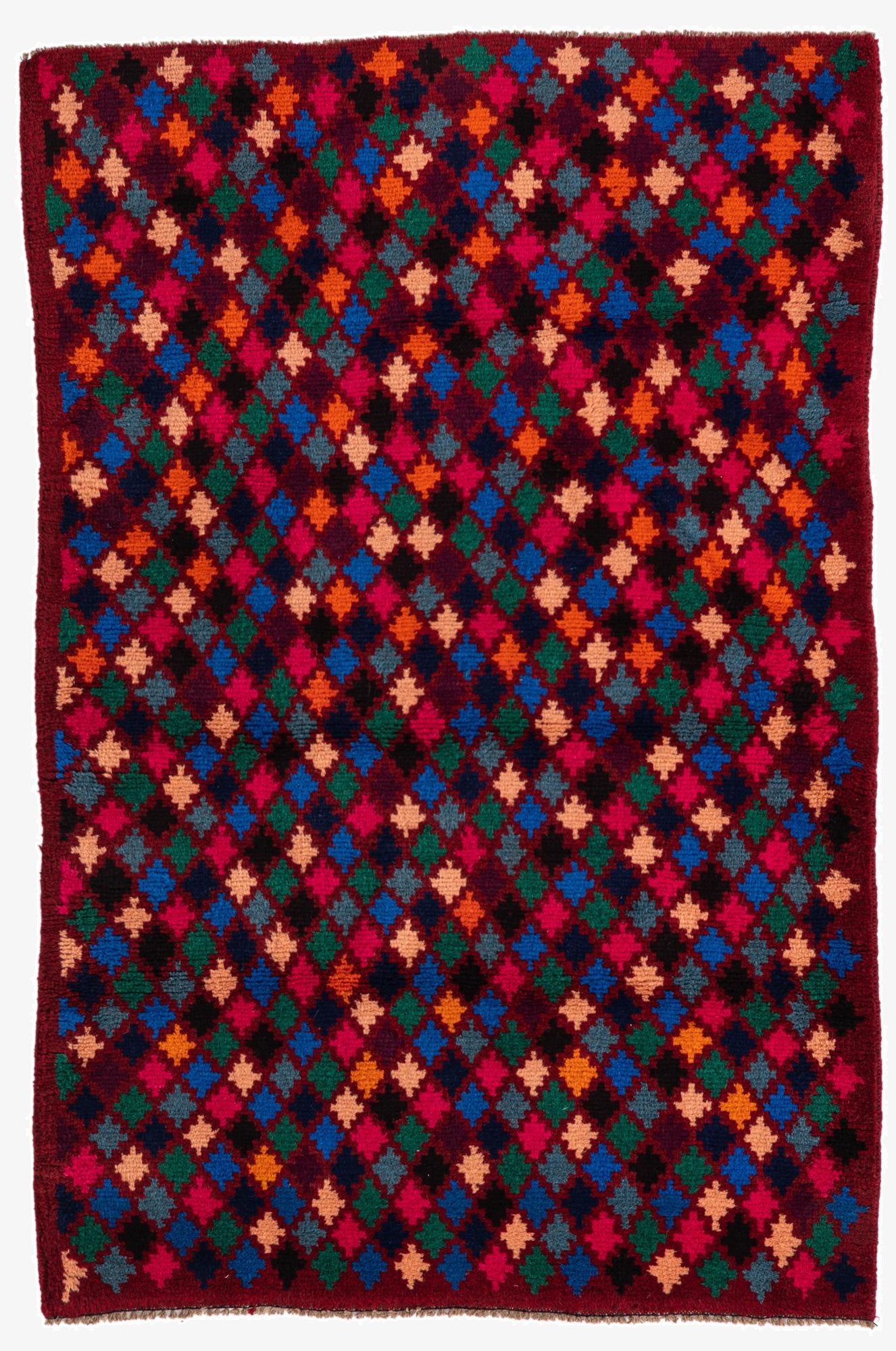  3' 1 x 4' 9  Hand Knotted Balouch Wool Rug