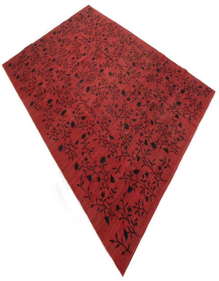 Detail image of  6' 10 x 9' 11  Hand Knotted Baneh Kilim Persian Wool Rug