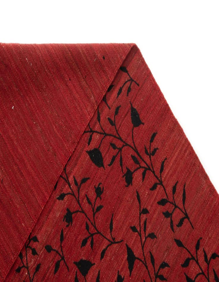 Detail image of  6' 10 x 9' 11  Hand Knotted Baneh Kilim Persian Wool Rug