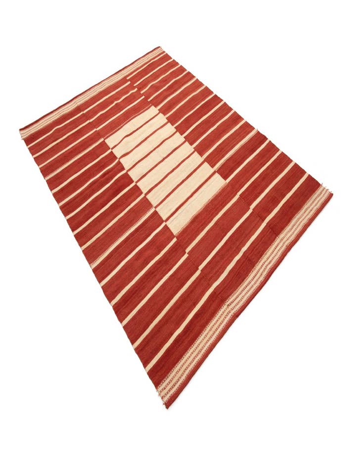 Detail image of  5' 1 x 6' 11 Baneh Kilim Rug