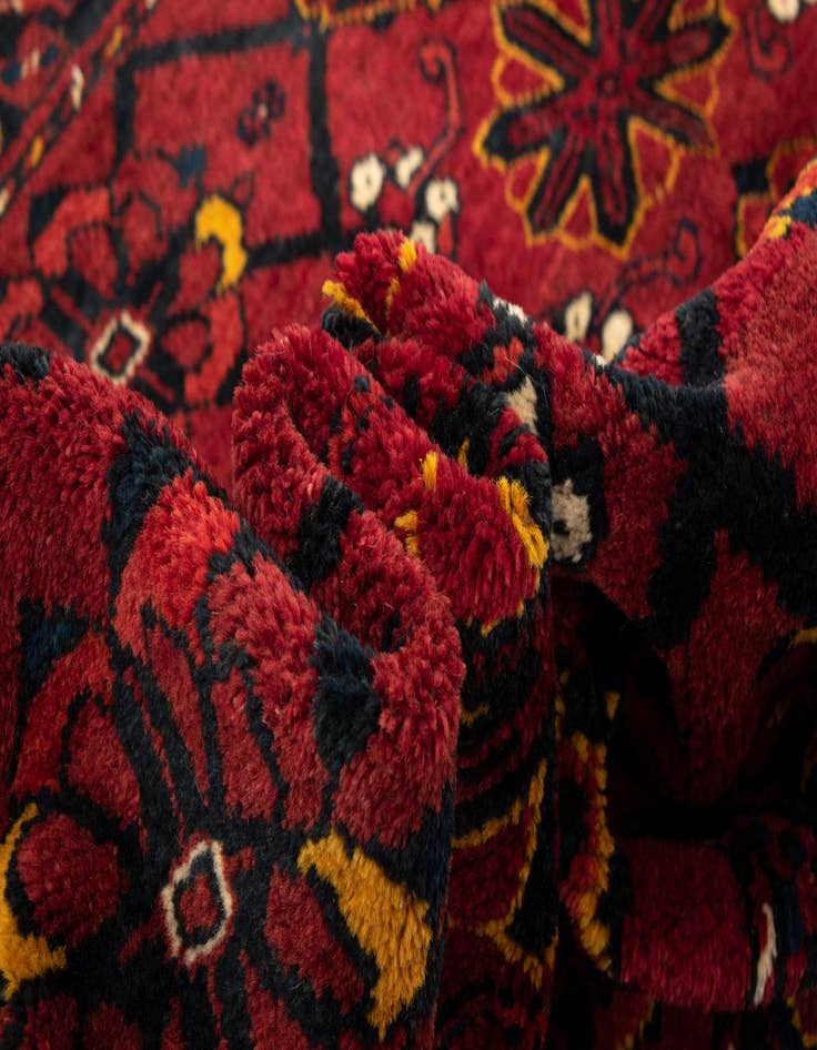 Detail image of  3' 11 x 6' 8  Hand Knotted Beschir-Jowal Rug