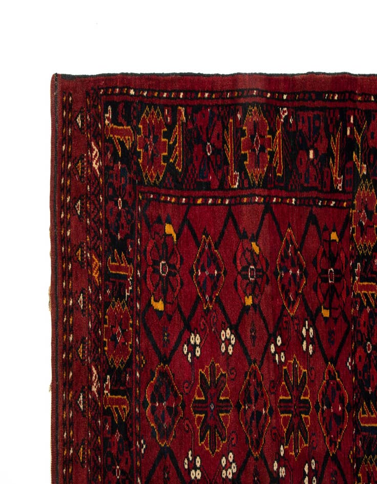 Detail image of  3' 11 x 6' 8  Hand Knotted Beschir-Jowal Rug