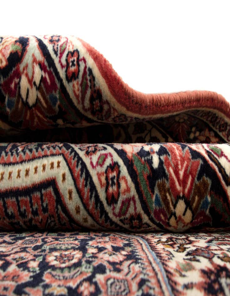 Detail image of  6' 7 x 9' 9  Hand Knotted Bidjar Persian Wool Rug