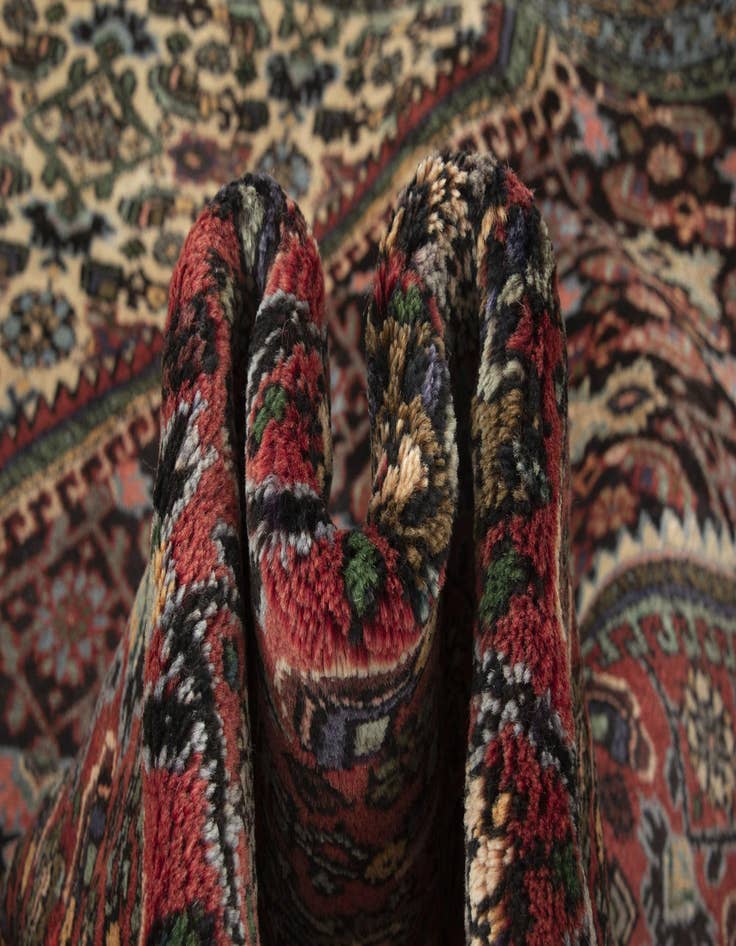 Detail image of  10' 2 x 13' 3  Hand Knotted Bidjar Persian Wool Rug