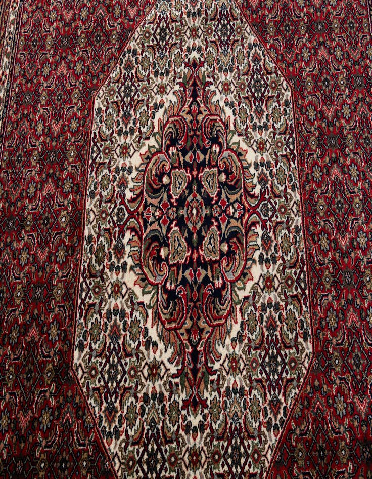 Detail image of  6' 7 x 10' 4  Hand Knotted Bidjar Oriental Wool Rug