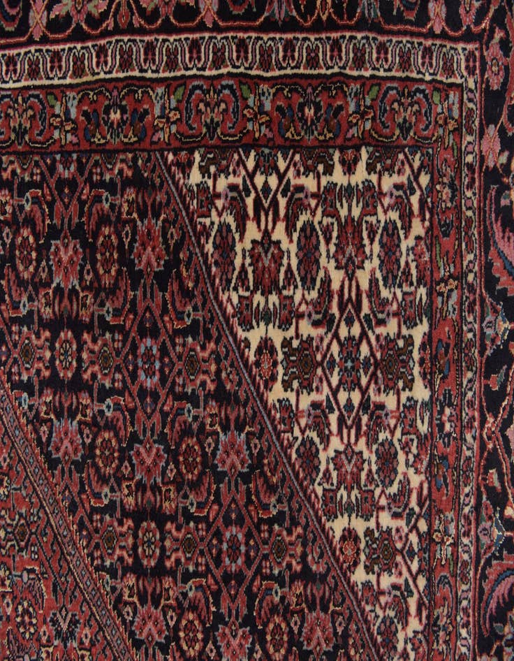 Detail image of  6' 5 x 10' 1  Hand Knotted Bidjar Persian Wool Rug