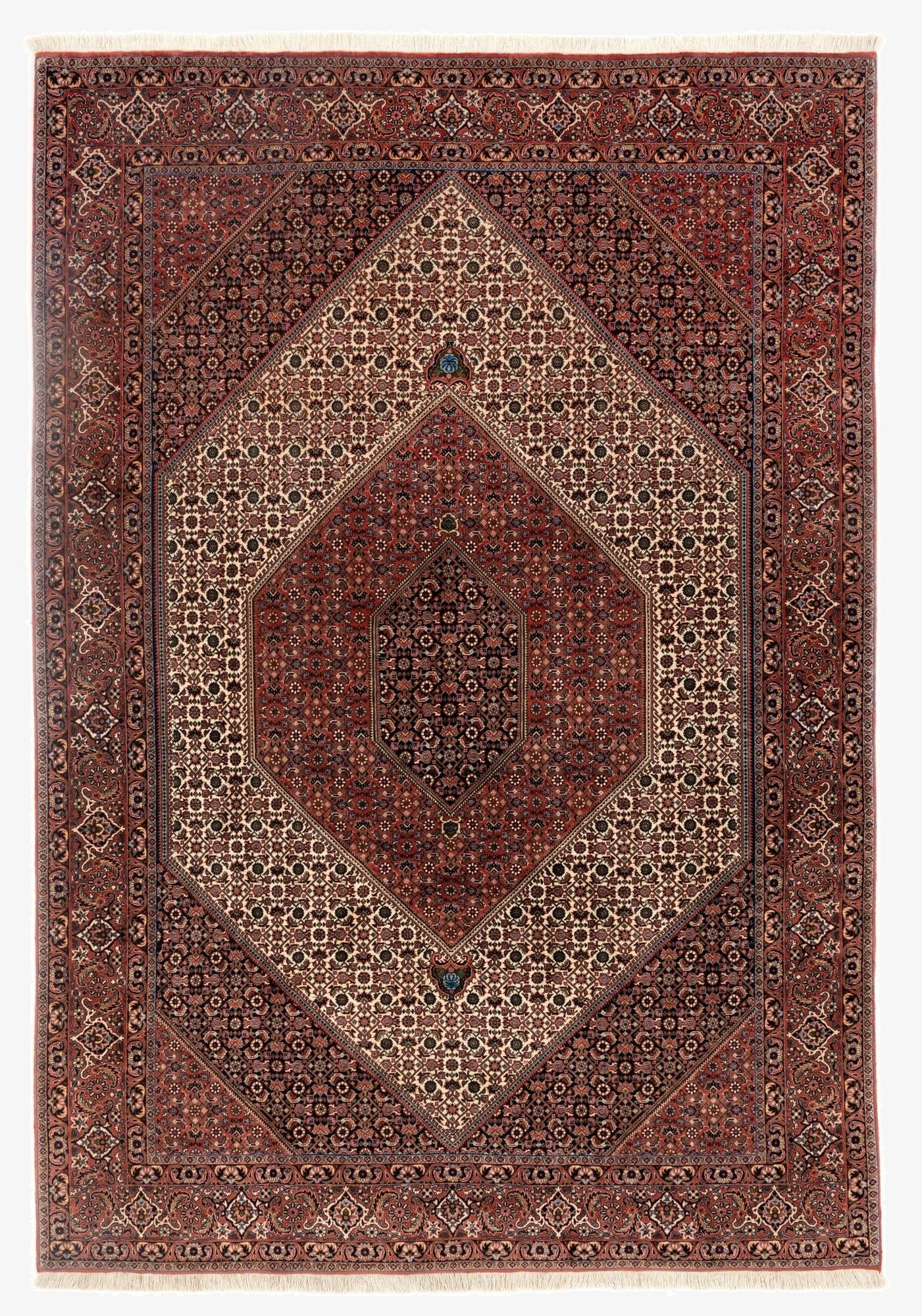  6' 9 x 9' 6  Hand Knotted Bidjar Persian Wool Rug