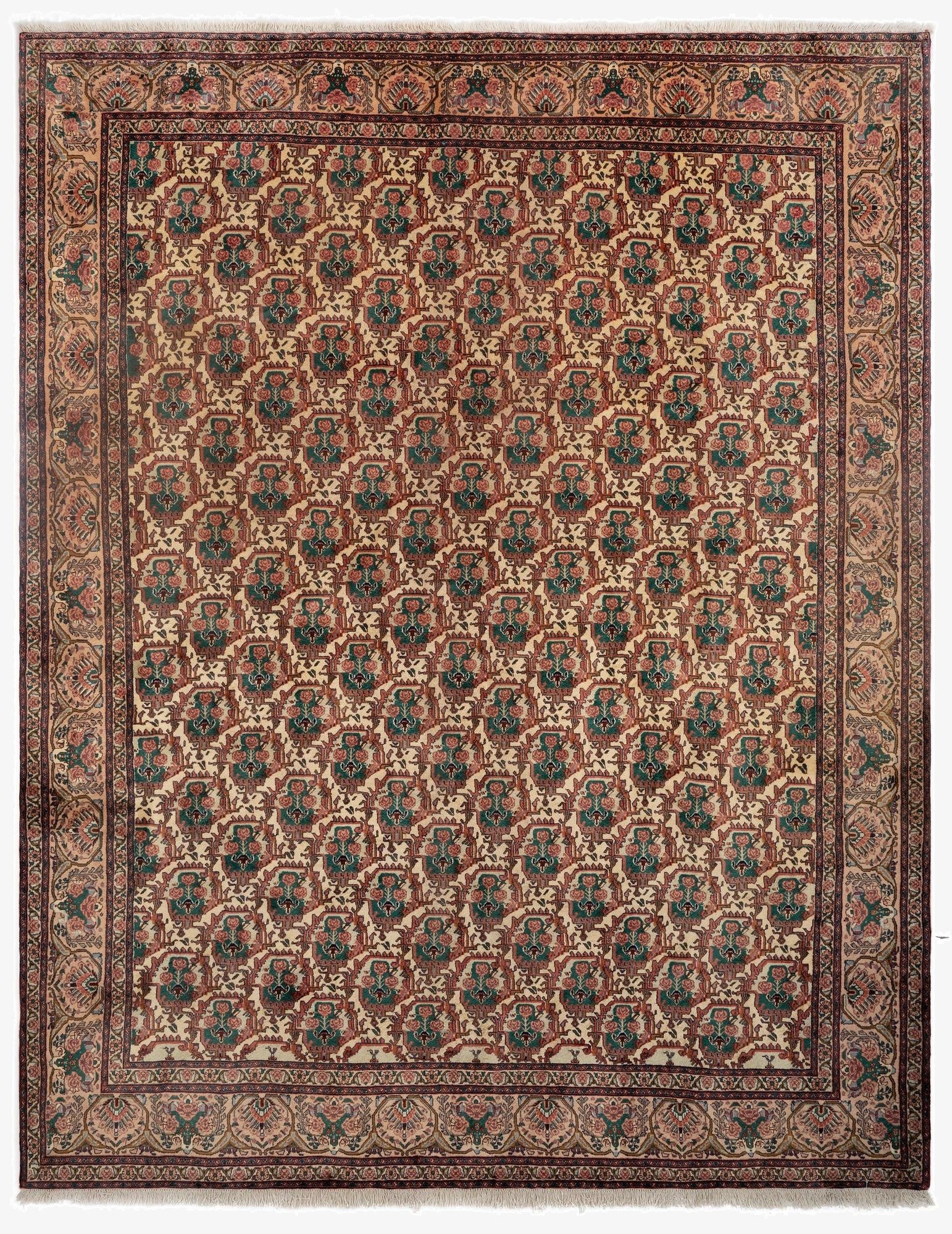 10' x 12' 10  Hand Knotted Bidjar Persian Wool Rug