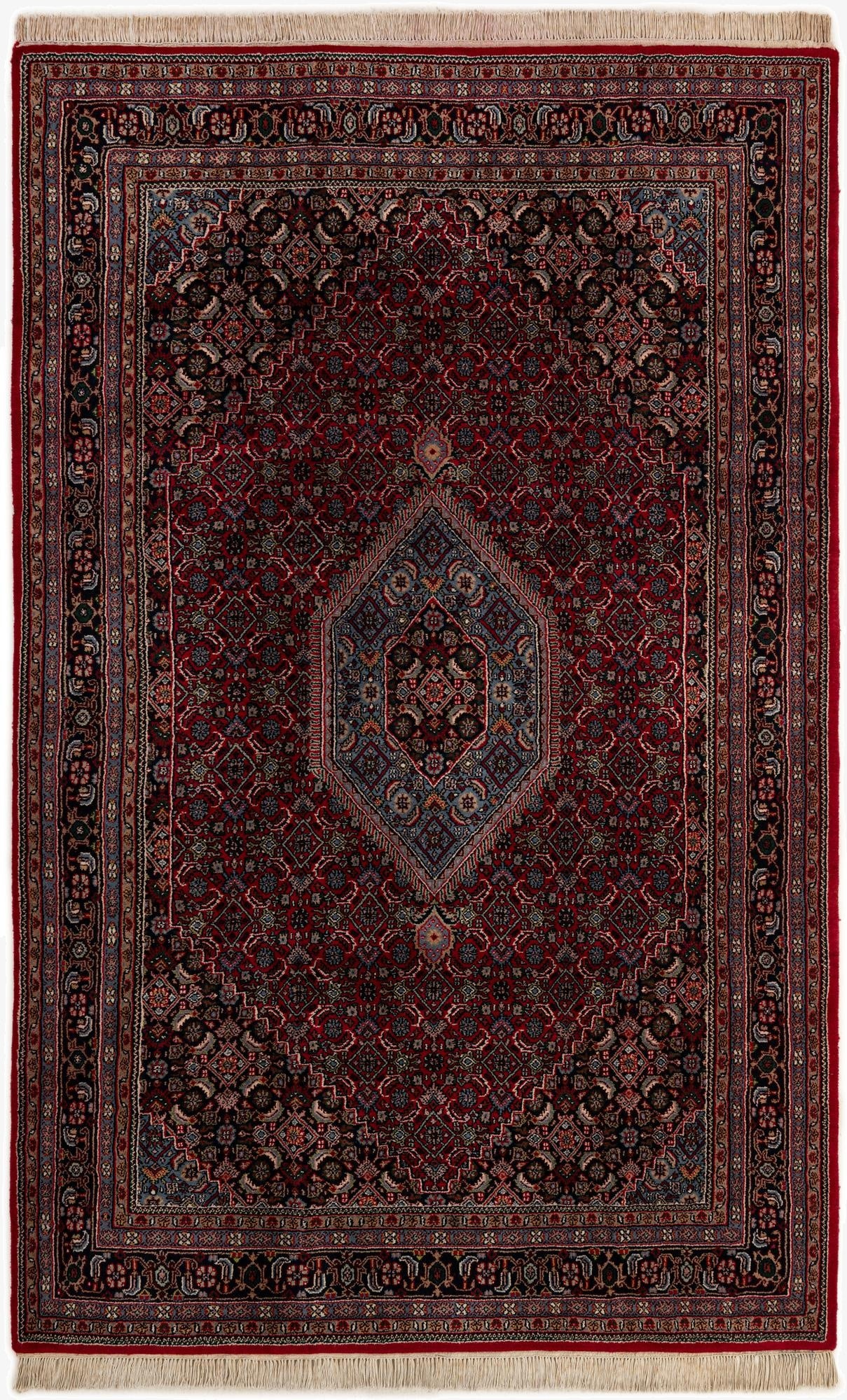  6' 4 x 9' 9  Hand Knotted Bidjar Wool Rug