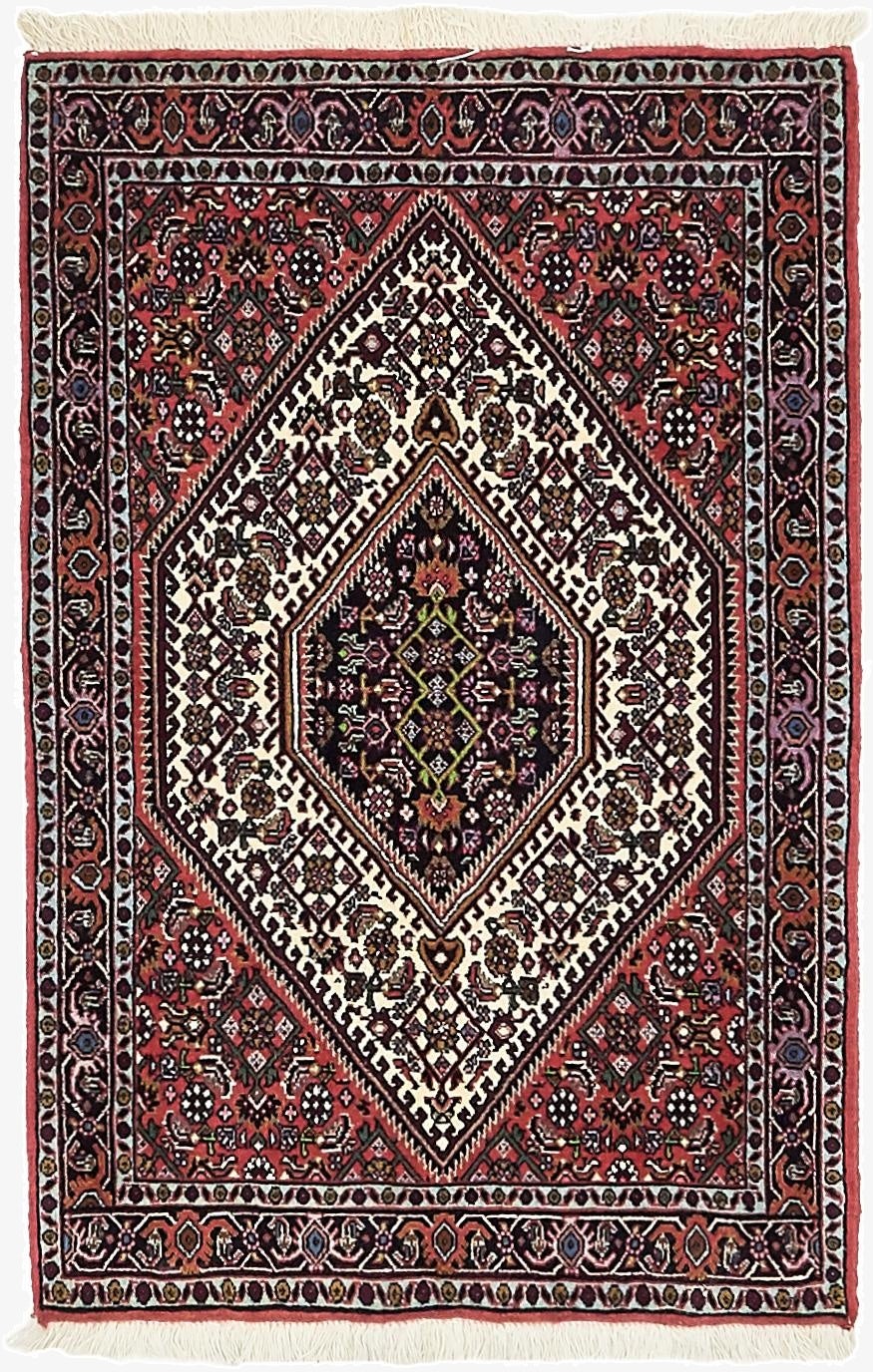  2' 4 x 3' 6  Hand Knotted Bidjar Persian Wool Rug