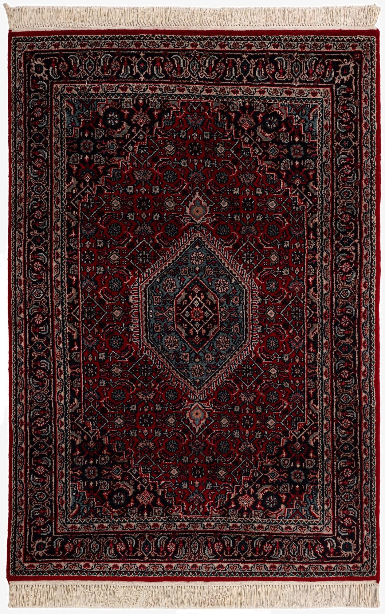  4' x 5' 11  Hand Knotted Bidjar Wool Rug