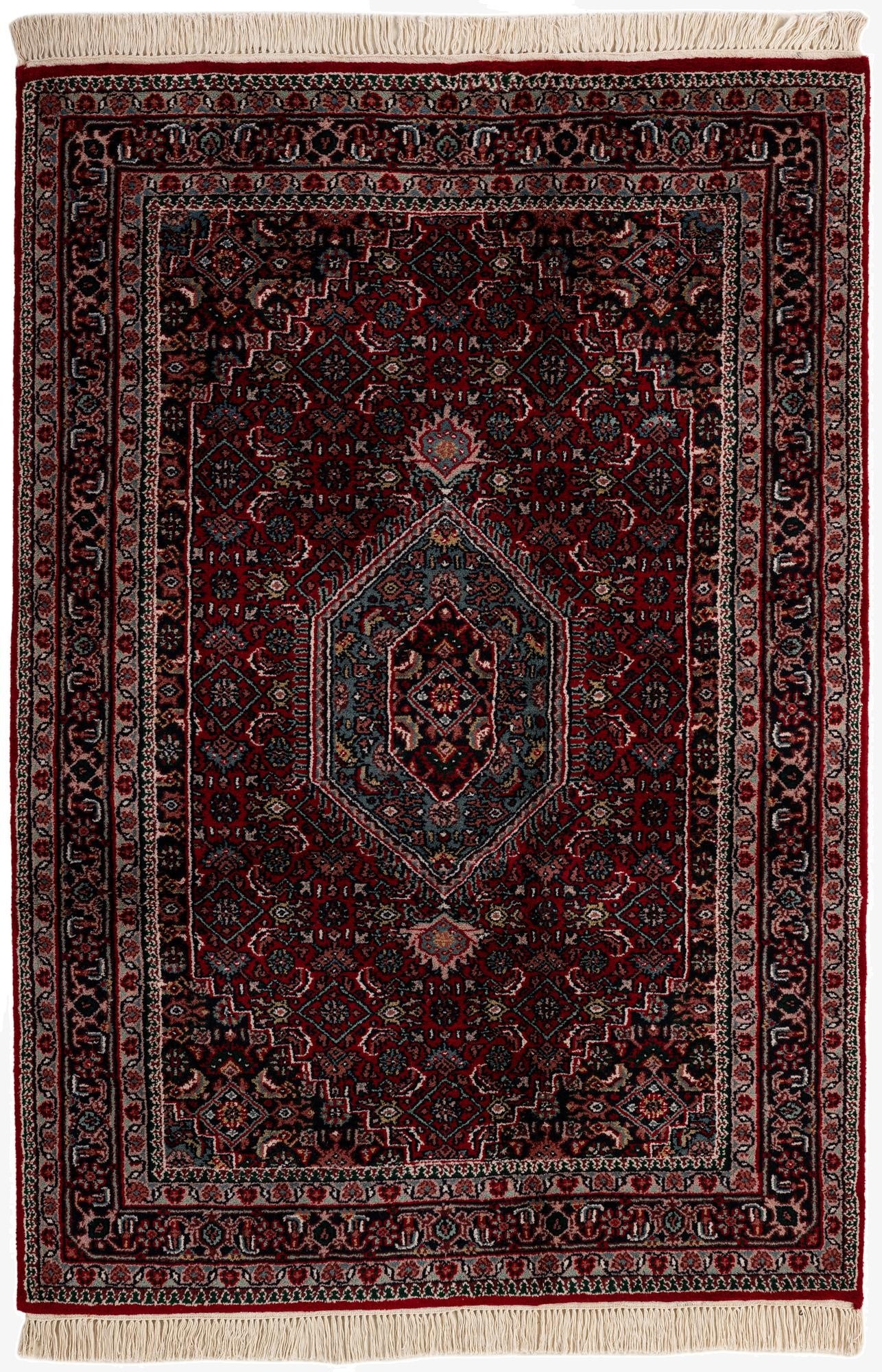  4' 3 x 6'  Hand Knotted Bidjar Wool Rug