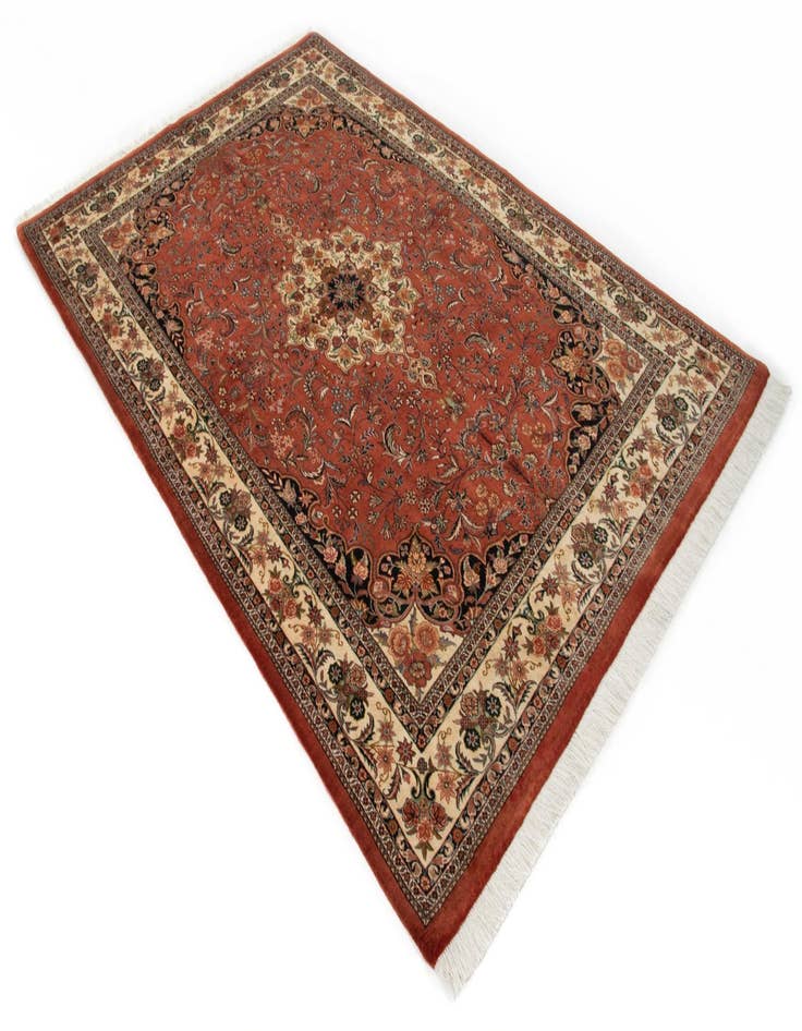 Detail image of  5' 6 x 8' 5 Bidjar With Silk Rug