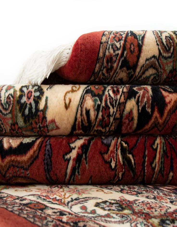 Detail image of  5' 6 x 8' 5 Bidjar With Silk Rug