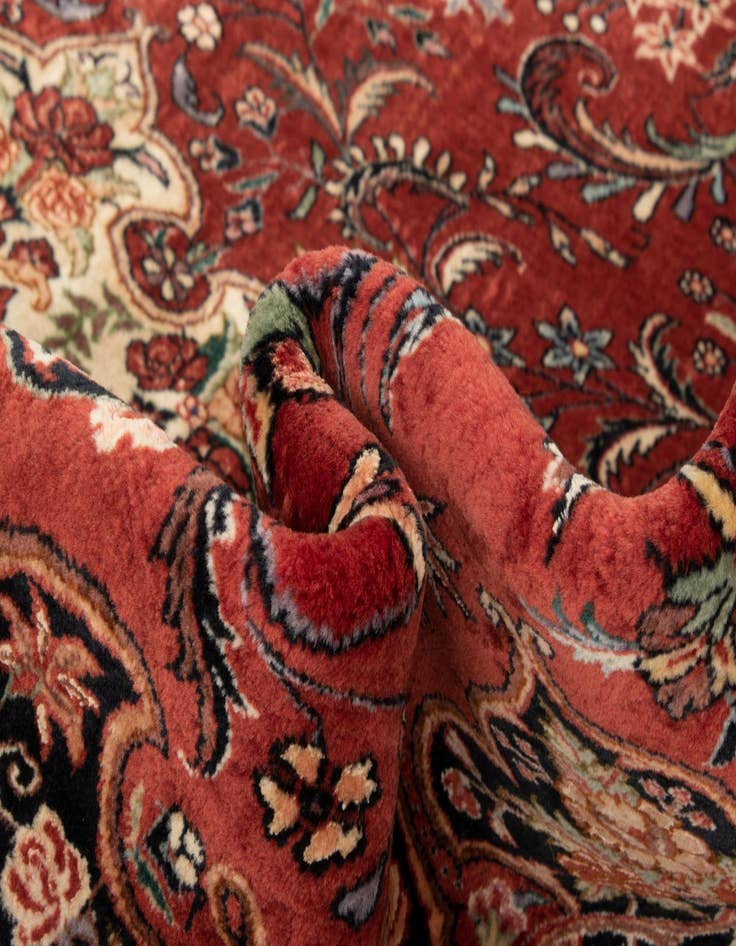 Detail image of  5' 6 x 8' 5 Bidjar With Silk Rug