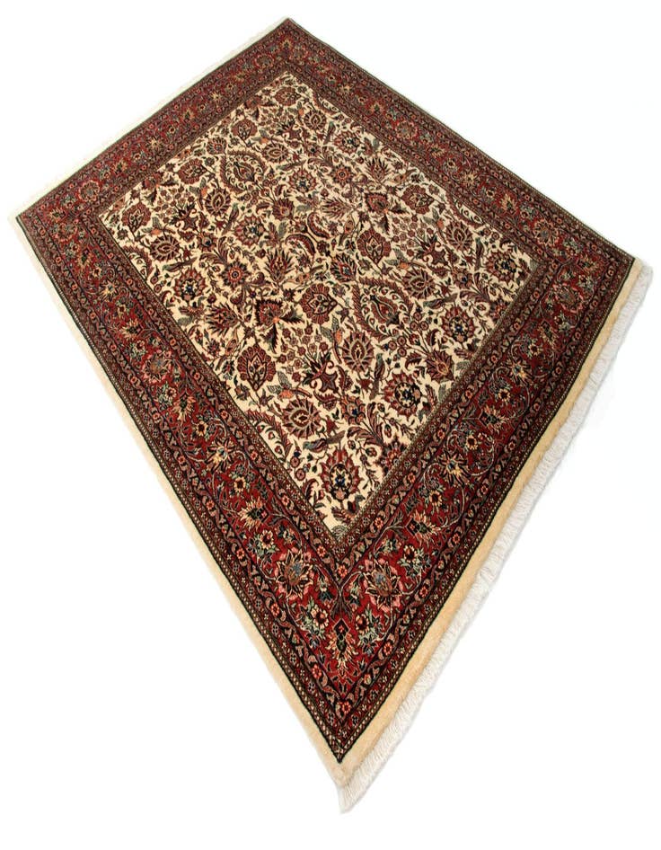 Detail image of  5' 1 x 6' 6 Bidjar With Silk Rug