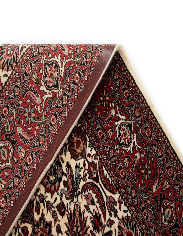 Detail image of  5' 8 x 7' 8 Bidjar With Silk Rug