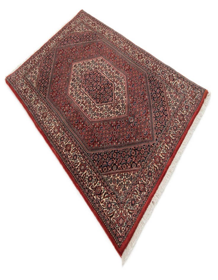 Detail image of  3' 9 x 5' 10 Bidjar With Silk Rug