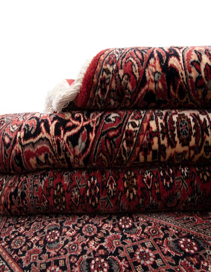 Detail image of  6' 7 x 7' 11 Bidjar With Silk Rug