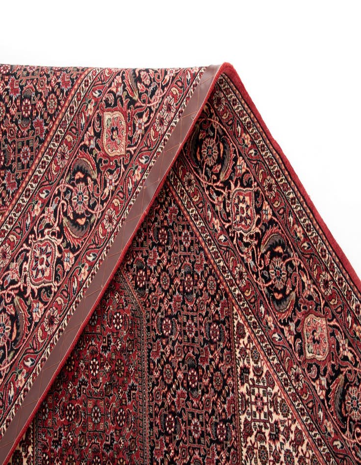 Detail image of  6' 7 x 7' 11 Bidjar With Silk Rug