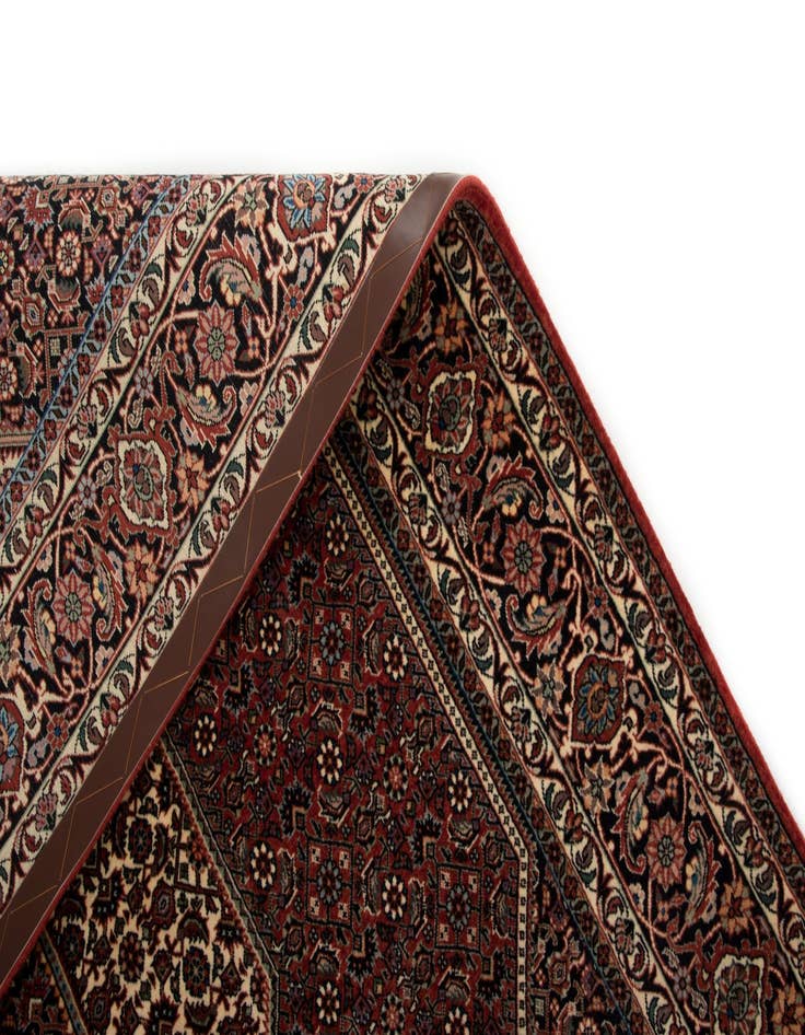 Detail image of  5' 7 x 7' 9 Bidjar With Silk Rug
