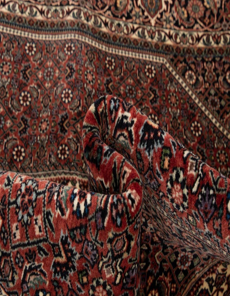 Detail image of  5' 7 x 7' 9 Bidjar With Silk Rug