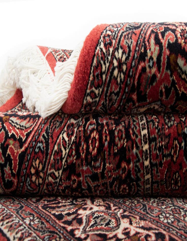 Detail image of 4' 8 x 7' 6 Bidjar With Silk Rug