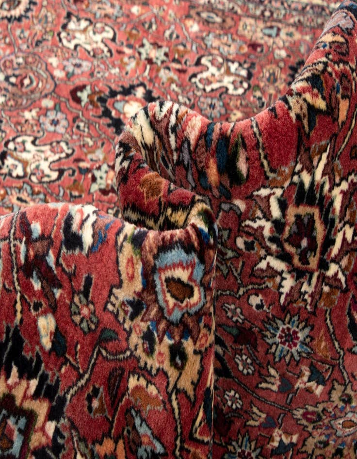 Detail image of  6' 8 x 9' 6 Bidjar With Silk Rug