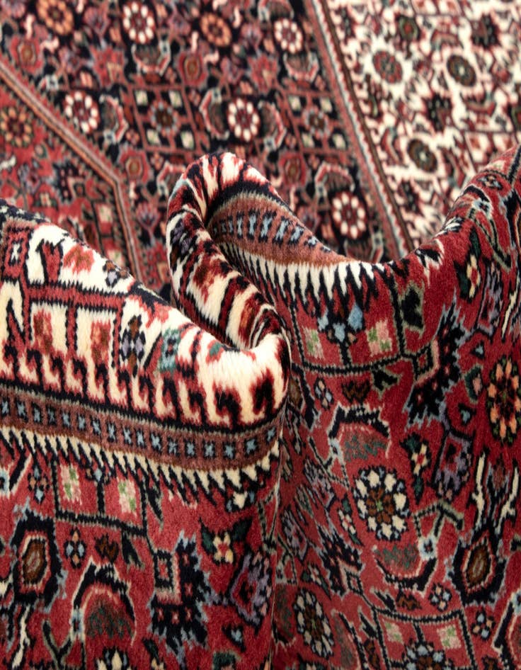Detail image of  6' 8 x 10' Bidjar With Silk Rug
