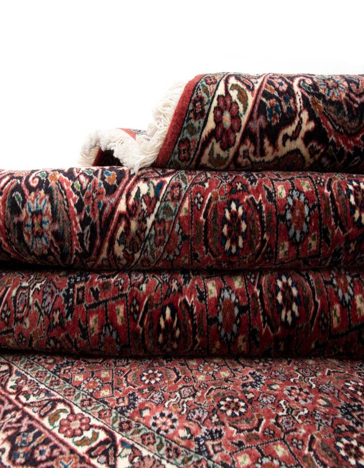 Detail image of  6' 10 x 8' 6 Bidjar With Silk Rug