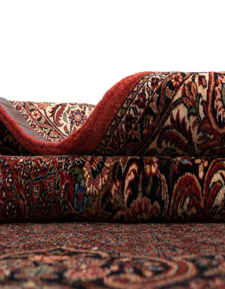 Detail image of  5' 6 x 7' 10 Bidjar With Silk Rug
