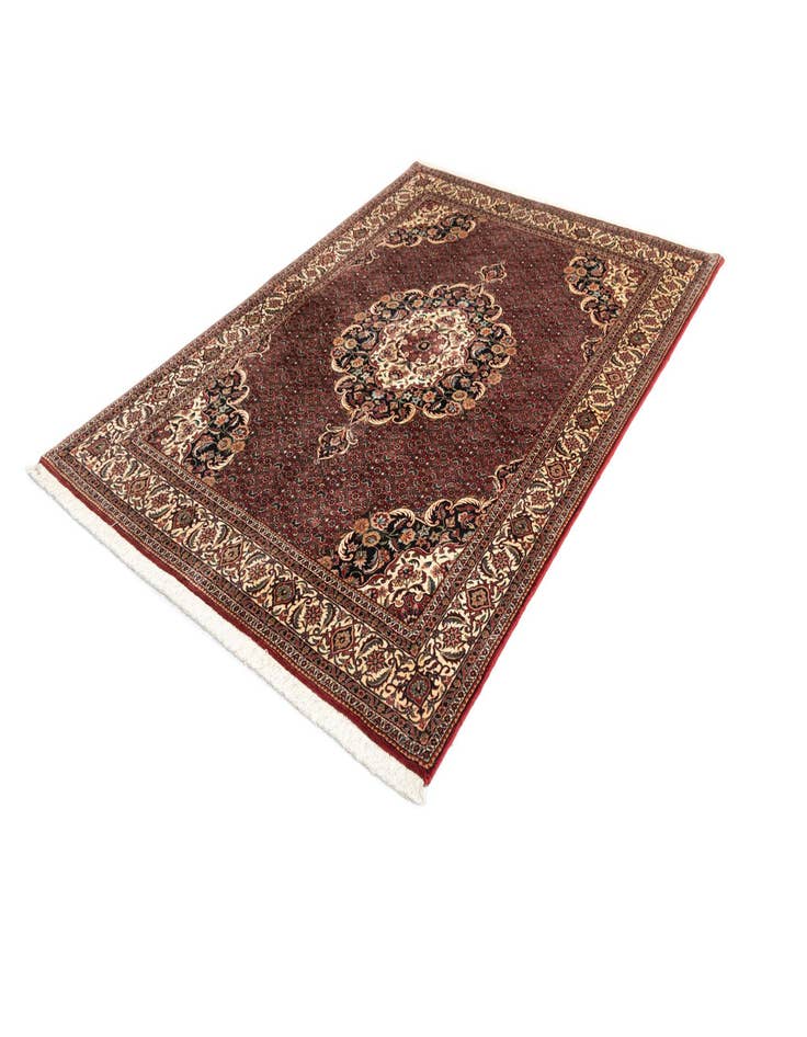 Detail image of  5' 8 x 7' 11 Bidjar With Silk Rug