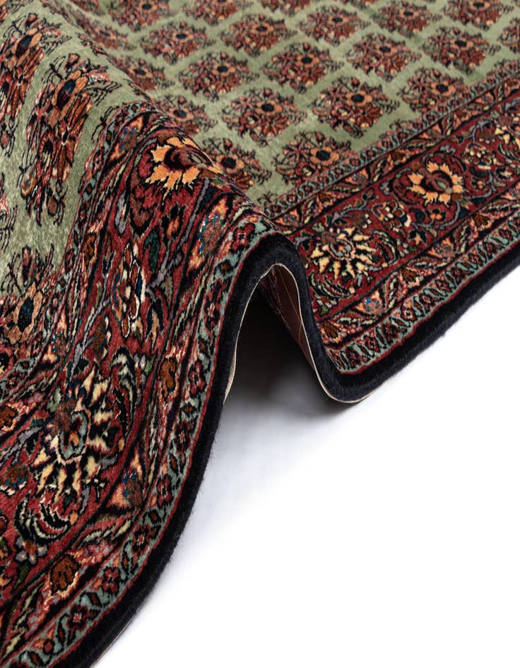 Detail image of  5' 7 x 7' 11 Bidjar With Silk Rug