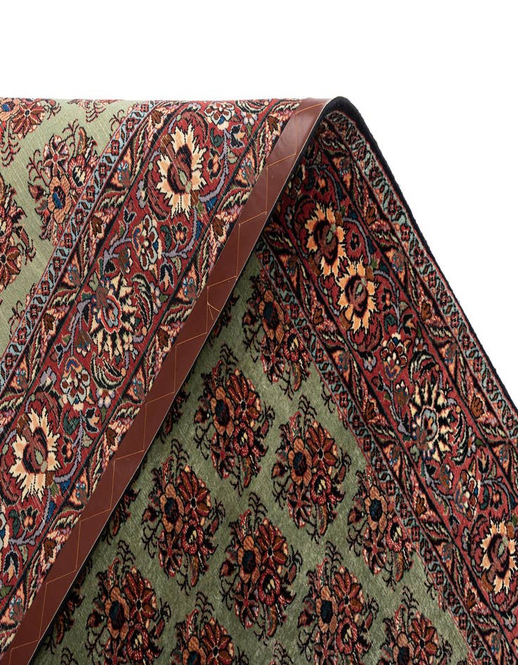 Detail image of  5' 7 x 7' 11 Bidjar With Silk Rug