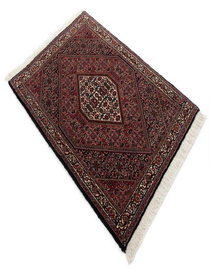 Detail image of  2' 6 x 3' 7 Bidjar With Silk Rug