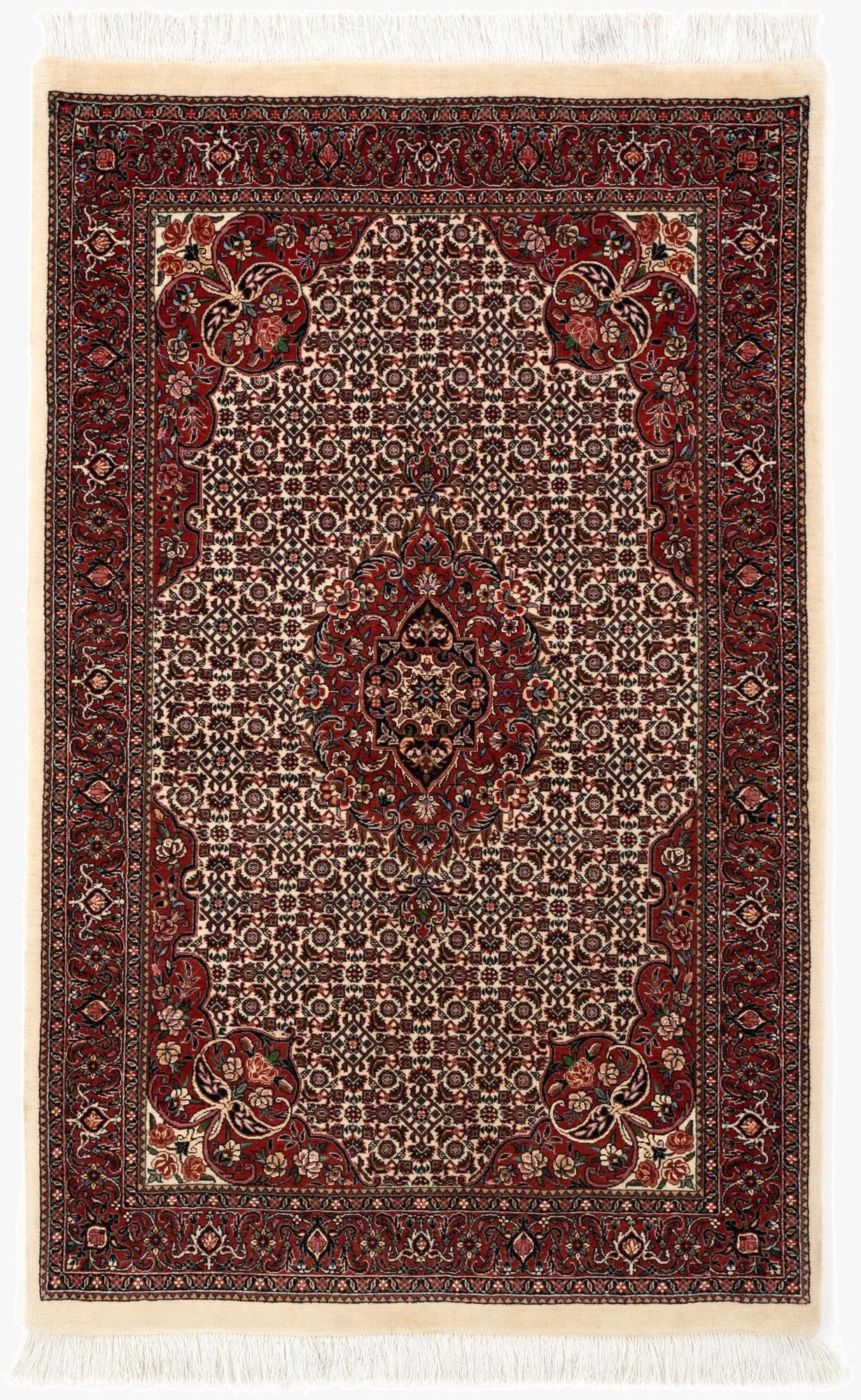  3' 8 x 5' 10 Bidjar With Silk Rug