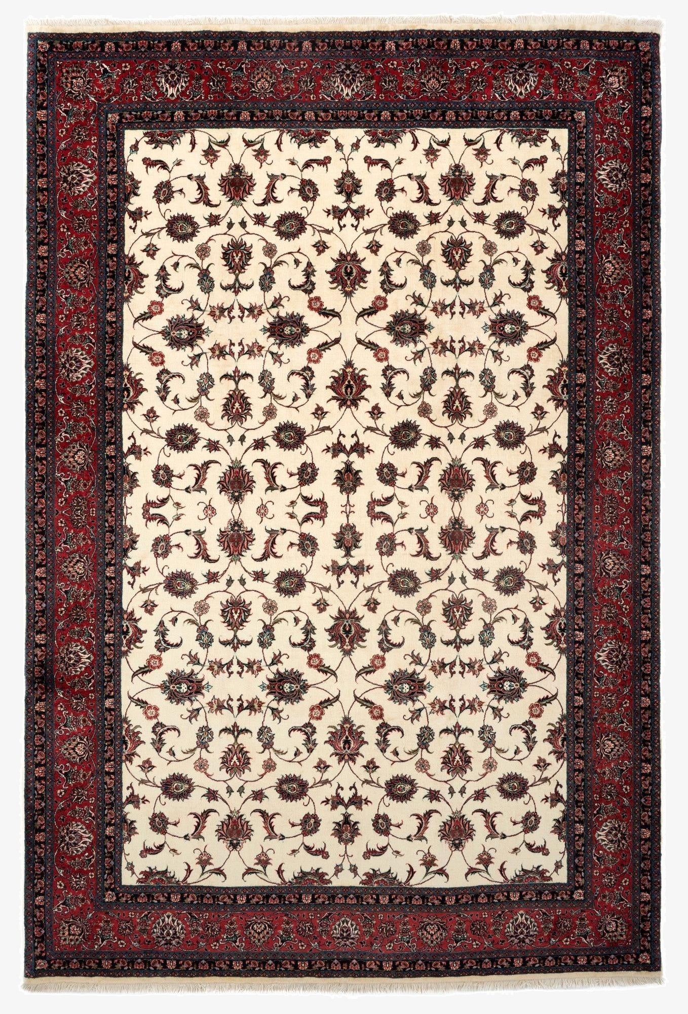  6' 8 x 10' Bidjar With Silk Rug