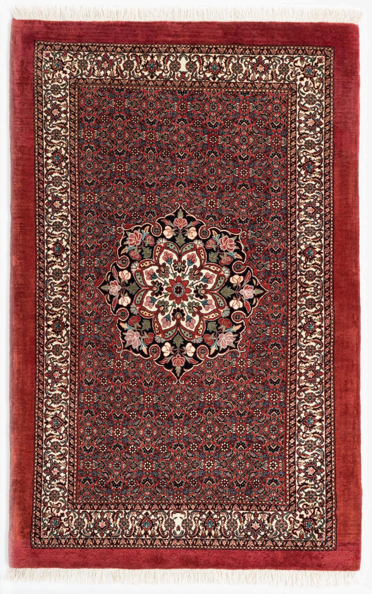  3' 8 x 5' 10 Bidjar With Silk Rug