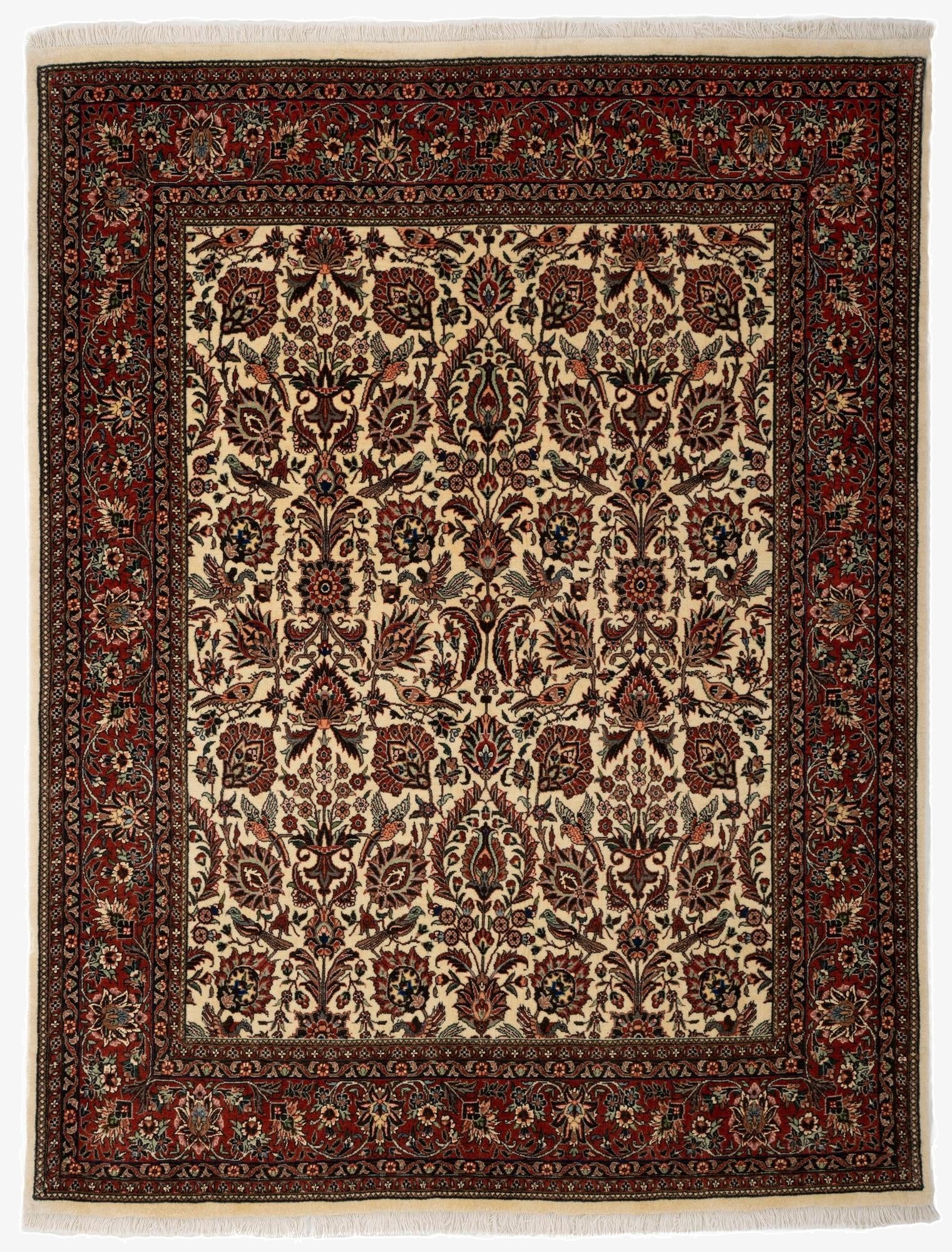  5' 1 x 6' 6 Bidjar With Silk Rug