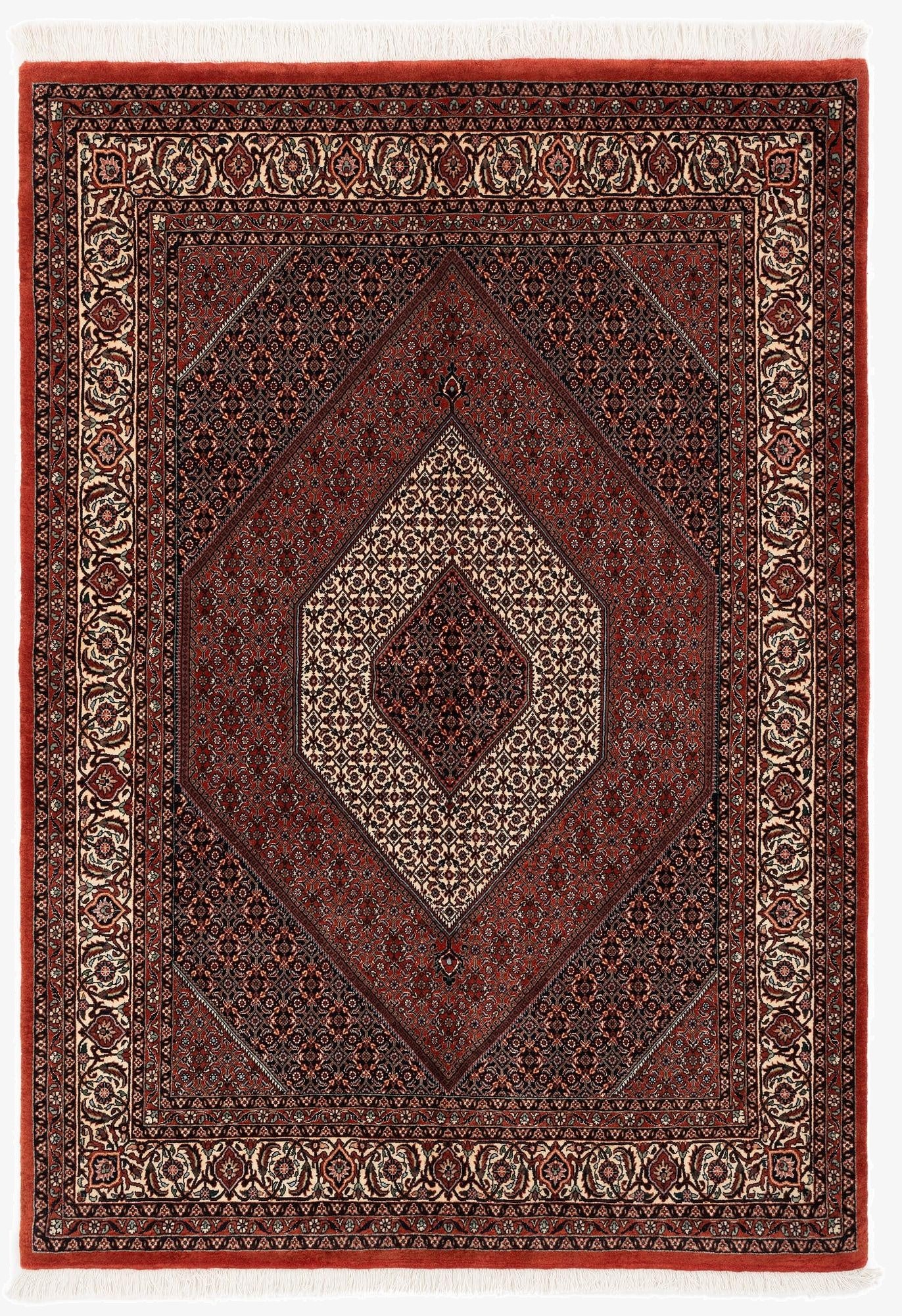  4' 10 x 6' 11 Bidjar With Silk Rug