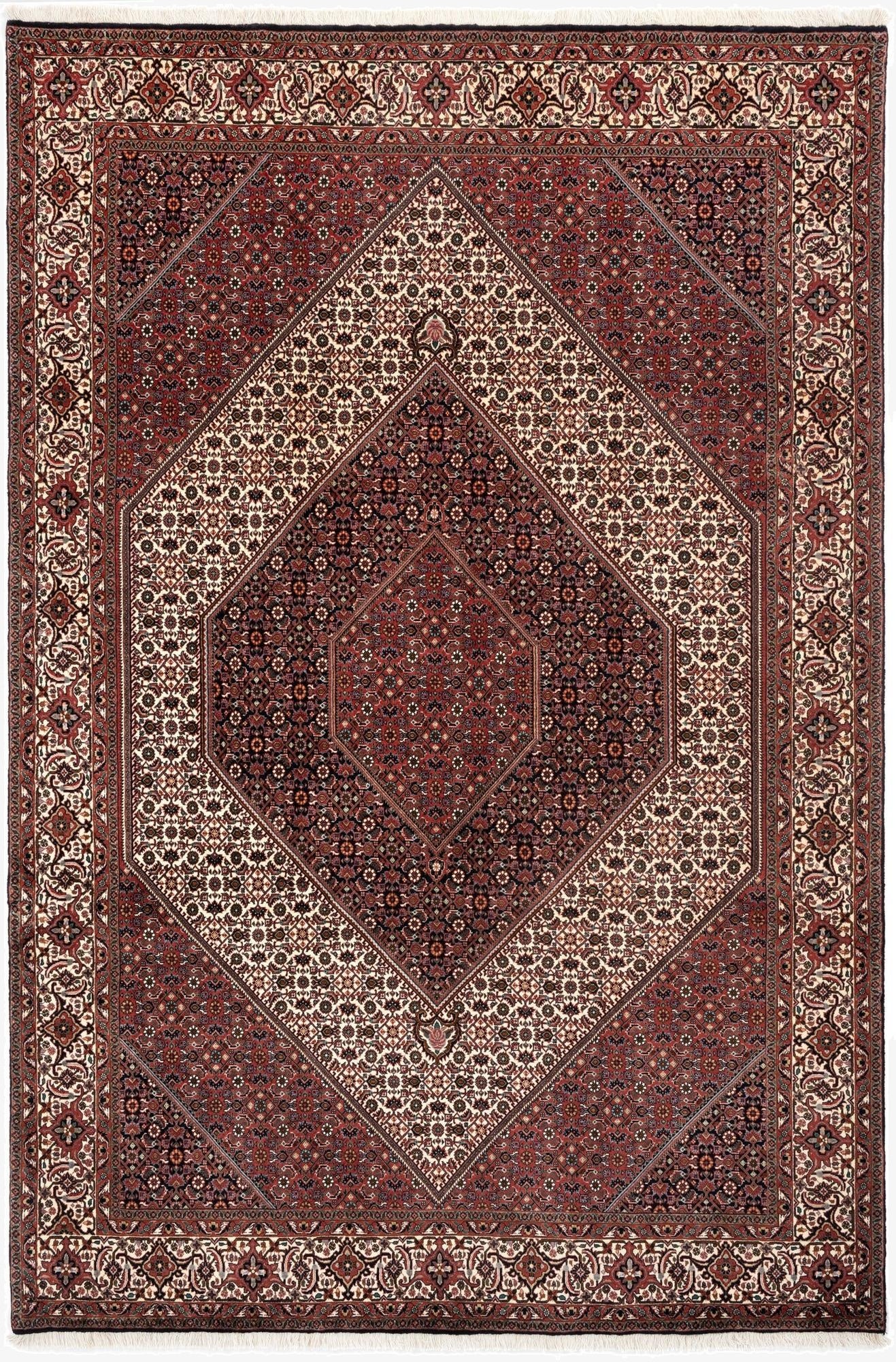  6' 8 x 10' Bidjar With Silk Rug