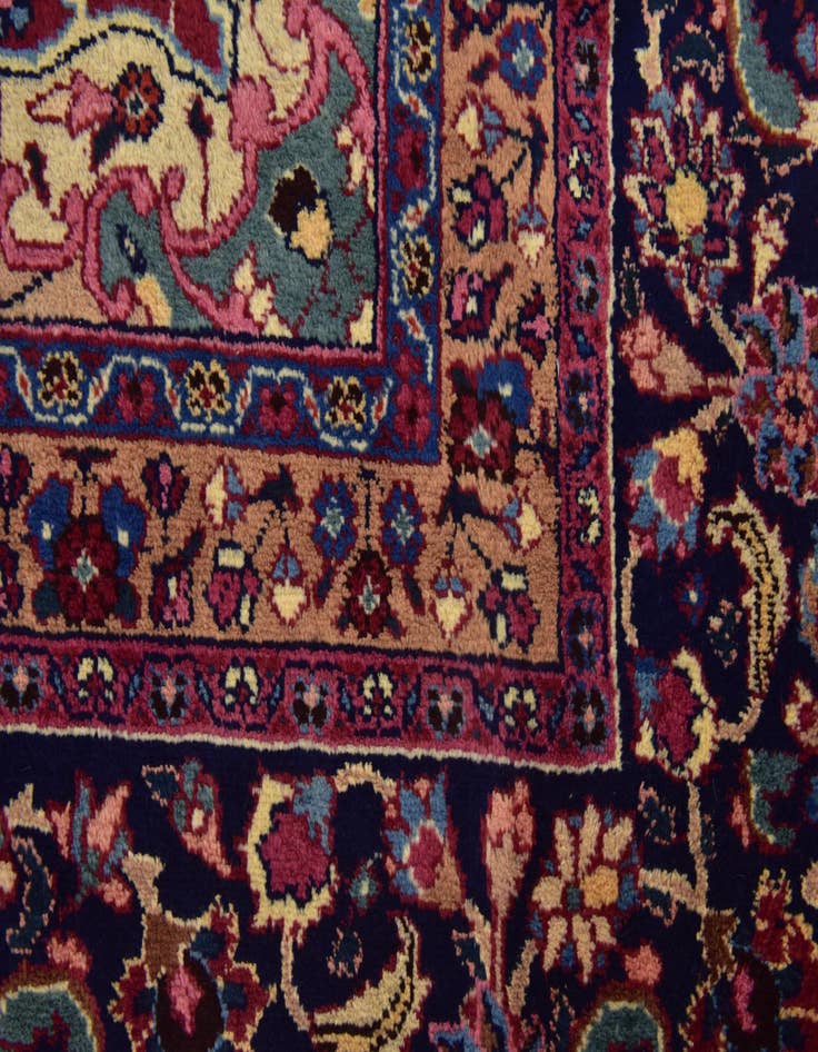 Detail image of  9' 9 x 13'  Hand Knotted Birjand Persian Wool Rug