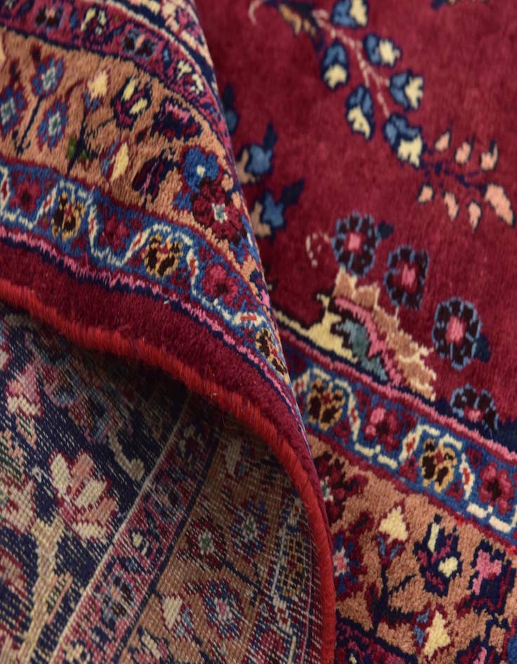 Detail image of  9' 9 x 13'  Hand Knotted Birjand Persian Wool Rug