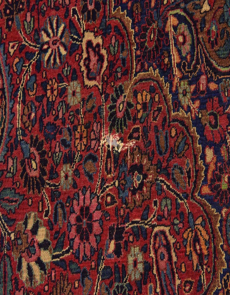 Detail image of  8' 4 x 11' 3  Hand Knotted Birjand Persian Wool Rug