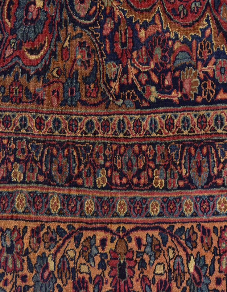 Detail image of  8' 4 x 11' 3  Hand Knotted Birjand Persian Wool Rug