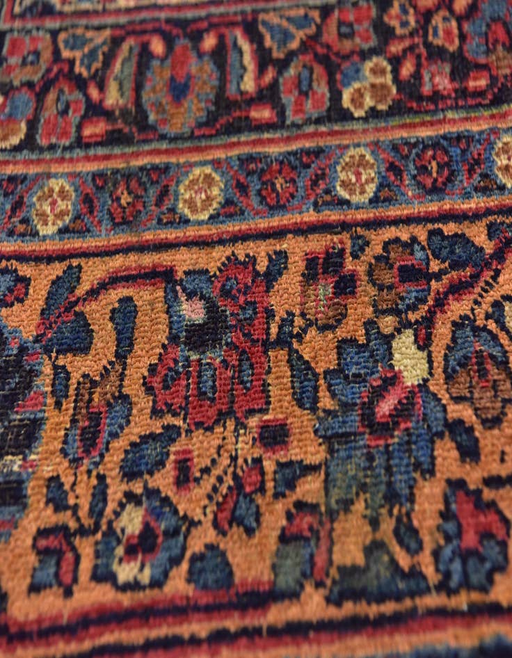 Detail image of  8' 4 x 11' 3  Hand Knotted Birjand Persian Wool Rug