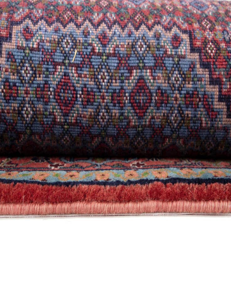 Detail image of  4' 2 x 5' 4  Hand Knotted Birjend Persian Wool Rug