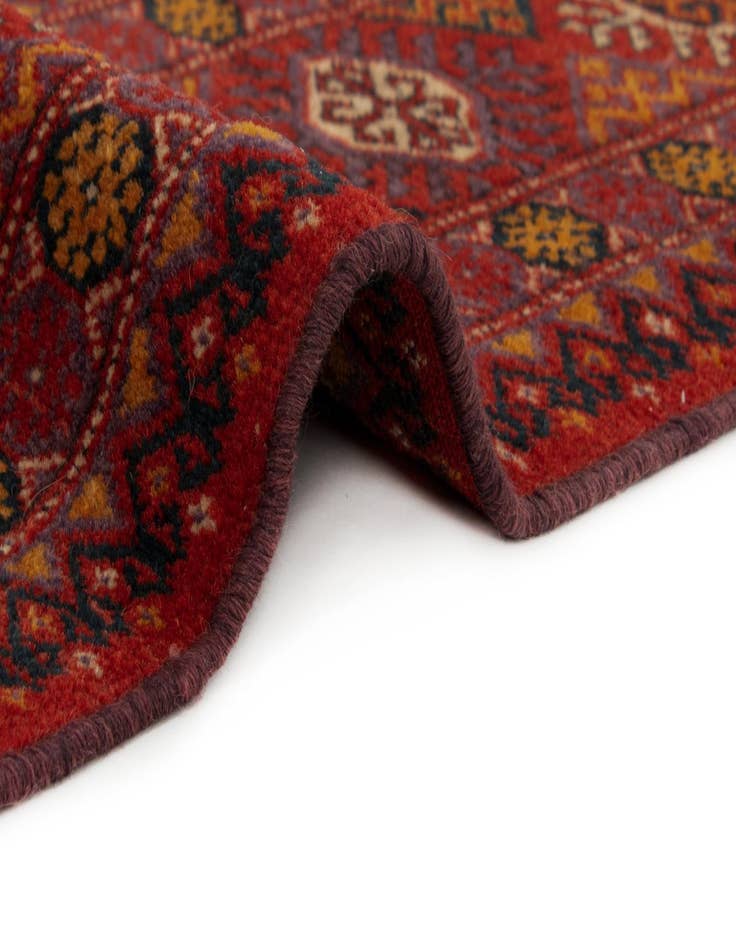 Detail image of  3' 11 x 5' 9  Hand Knotted Bokhara Wool Rug